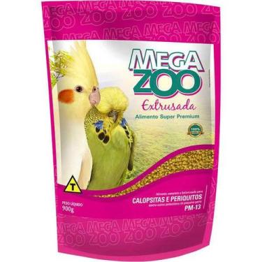 Imagem de Ração Megoo Extrusada Calopsitas E Periquitos Pm13 900G - Megazoo