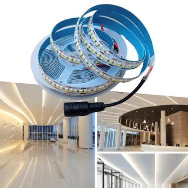 Imagem de 4 Fitas de Leds Adesiva 2835 5m 240 Leds 12v - Branco Quente - CBC