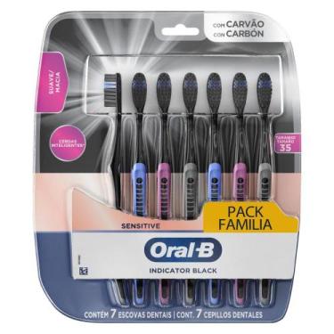 Imagem de Escova de Dentes Oral-B Inicador Black Charcoal 7un