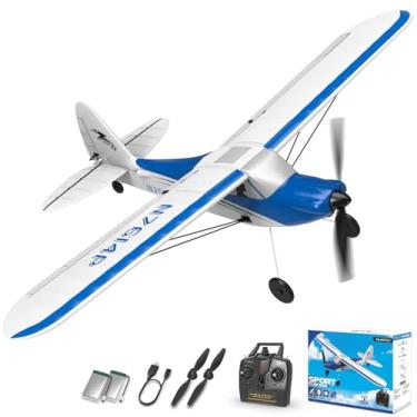 Imagem de VOLANTEXRC RC Plane 4-CH Control with Aileron 19.7" Wingspan RC Airplane Ready to Fly with 6-axis Stabilizer System One-Key Aerobatic Perfect for Beginner Practice, Blue(761-4 RTF)