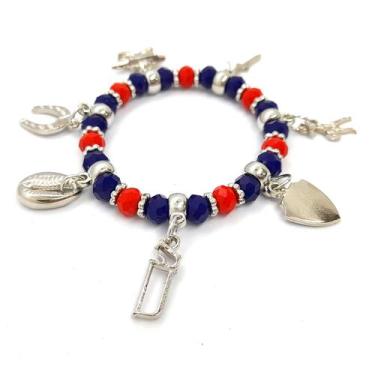 Imagem de Pulseira Ogum Orixás Umbanda Candomblé Ajustável - Flash