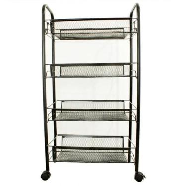 Imagem de Carrinho Organizador Multiuso Com 4 Prateleiras ( Fruteira ) - Strom