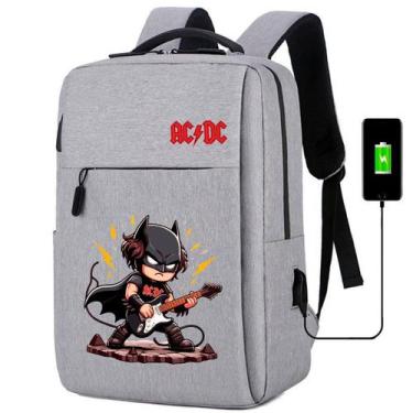 Imagem de Mochila USB Escolar Estampa Infantil Batman Notebooks, Trabalho Escola