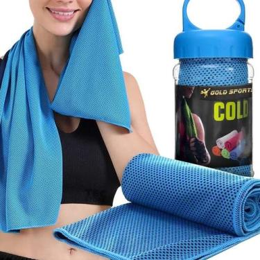 Imagem de Toalha de Microfibra Gold Sports Ultra Refrescante Cool - 88x29 cms, Ú