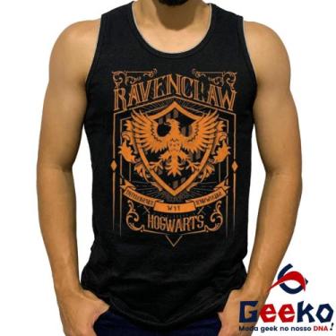 Imagem de Regata Corvinal 100% Algodão Harry Potter Hogwarts Ravenclaw Camiseta 