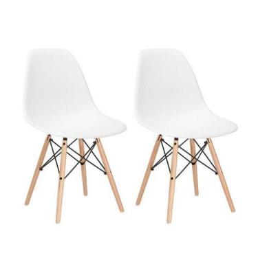 Imagem de Kit 2 Cadeiras charles Eames eiffel branca - Travelmax