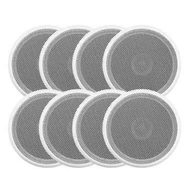 Imagem de (5pol) 4 pares arandelas redonda branca 5 pol fr /2ar059058 - ORION