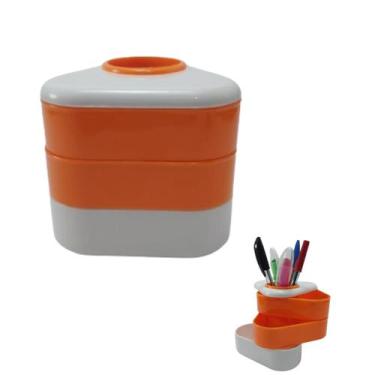 Imagem de Porta Lápis Caneta de Mesa com 4 Divisórias para Pequenos Objetos - KI