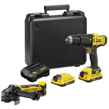 Imagem de Furadeira parafusadeira scd711 + esmerilhadeira sbg700 - Stanley