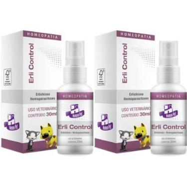 Imagem de 2 Erli Control Terapia Erlichiose Homeopet 30ml Cães E Gatos - Real H