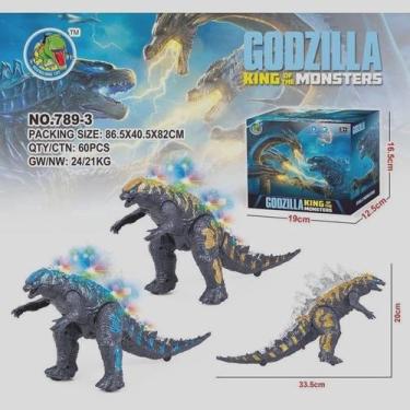 Imagem de Godzilla Dinossauro o Rei dos Monstros Com Luz Som e Movimento. - Toys