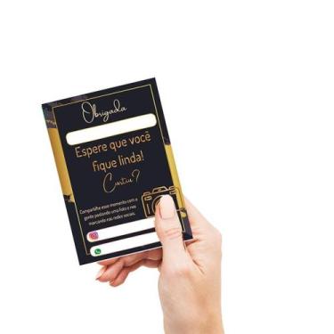 Imagem de Mini folheto Agradecimento pela compra, mimo cliente, tag   Variados -