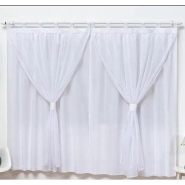 Imagem de Cortina 2 Metros Para Varão Simples Quarto De Bebê - BruceBaby Bordado