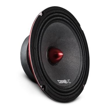 Imagem de DS18 Alto-falante PRO-X8BM – 20,32 cm, médio alcance, bala de alumínio vermelho, 550W máx. 275 W RMS, 8 Ohms - Alto-falantes de porta de áudio de qualidade premium para sistema de som estéreo de carro ou caminhão (1 alto-falante)