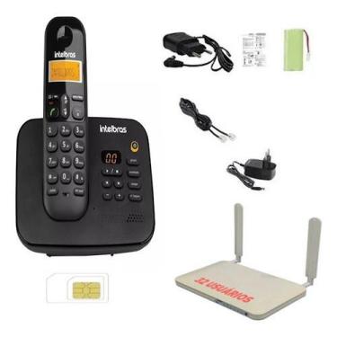 Imagem de Aparelho Telefone 4g 3g Sem Fio Para Chip Intelbras Secret, Preto