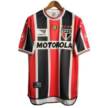 Imagem de Camisa São Paulo II Retrô Penalty 2000 Motorola, GG, Vermelho