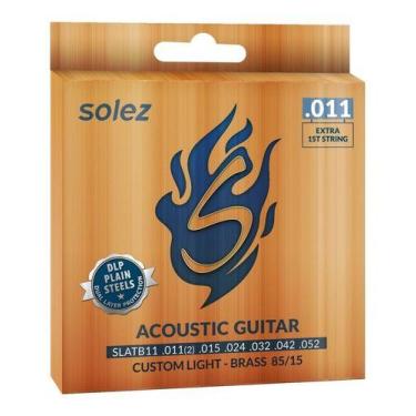 Imagem de Encordoamento Violão Aço Solez 011 Slatb11 Bronze 85/15 Dlp