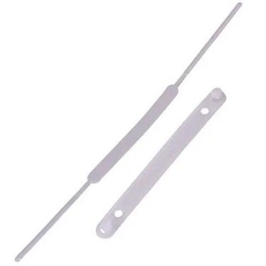 Imagem de Grampo Trilho Plástico Branco 50 unidades - Fixpaper