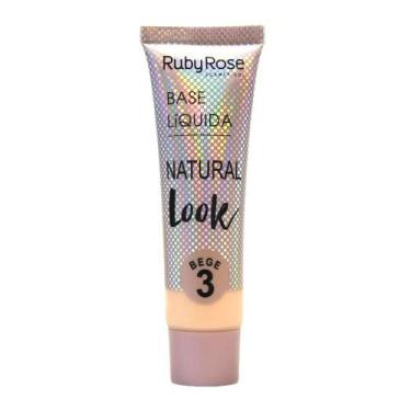 Imagem de Base Líquida Natural Look Bege 3 - Ruby Rose  - HB8051