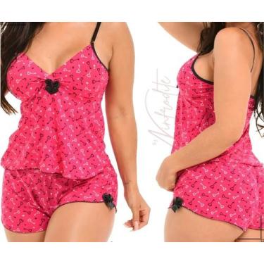 Imagem de Baby Doll Short Doll Confortável Liganete 1pç - Prime Lingerie, Estamp