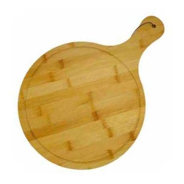Imagem de Tábua Para Pizza Em Bambu  Alta Qualidade Supreme - Abelhuda Presentes