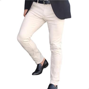 Imagem de Calça Alfaiataria Sport Fino Premium Sarja Gelo Masculina - XR Jeans, 