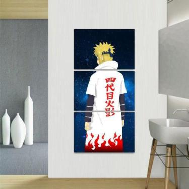 Imagem de Quadro Naruto Shippuden Arte Vertical Yondaime Hokage - Loja Wall Fram