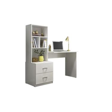 Imagem de Escrivaninha para Quarto Cristal Branco Peternella 600