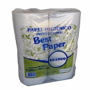 Imagem de Papel Higiênico Bestpaper Folha Simples 8 Rolos Institucional - Bestpa