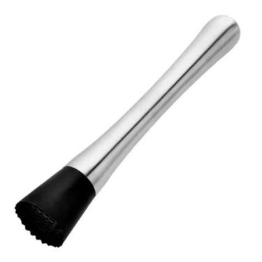 Imagem de Socador Caipirinha Inox Amassador De Frutas Drinks Ø3x20cm - DAP