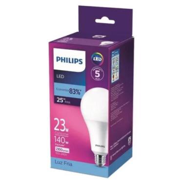 Imagem de Kit 10 Lampadas Led Bulbo 23W 2300Lm Bivolt 6500K Philips, 127/220V, B