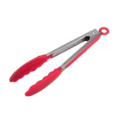 Imagem de Pegador De Silicone Pinça Universal Salada Carne Multiuso Culinário 26