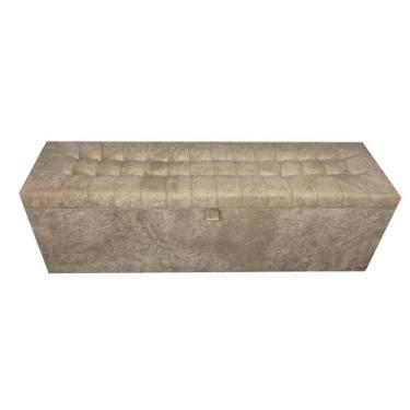 Imagem de Calçadeira Baú Laís 160 Para Cama de Casal Queen  - Negromonte Store, 
