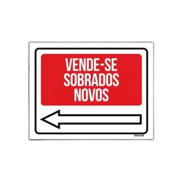 Imagem de Kit 3 Placas - Vende-Se Sobrados Novos Esquerda