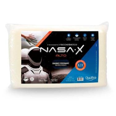 Imagem de Travesseiro Nasa-X Alto 13cm Viscoelástico - Duoflex 50x70cm