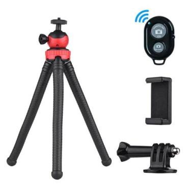 Imagem de Tripé Flexível para Celular / GoPro / Câmeras DSLR + Controle Remoto B