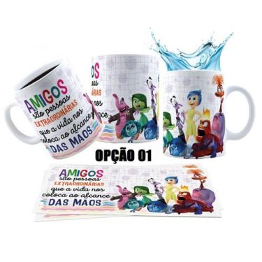 Imagem de Caneca 325ml Divertidamente 2 Amizades Amigos Tristeza - LARANJA E MIM