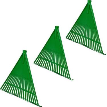 Imagem de Kit 3 Rastelos De Plástico Para Jardim Sem Cabo 20 Dentes SF - ShopFor