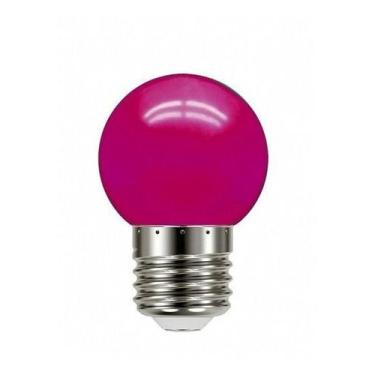 Imagem de Lâmpada Led Galaxy Bolinha G45 Decorativa 1,5W 220V - Ourolux, Rosa