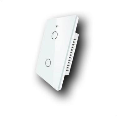 Imagem de Interruptor Inteligente Zigbee 2 Botões Touch Alexa Google B - Kiconec
