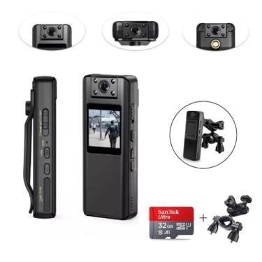 Imagem de Câmera Espiã Com Tela Display Discreto Com Suporte E Cartão - Mike Sho