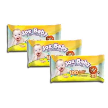 Imagem de Kit 3 Toalhas Umedecidas para bebe e infantil Joe Baby - 300 Lenços