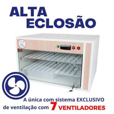 Imagem de Chocadeira Elétrica ALTA ECLOSÃO Automática 220 ovos Bivolt Controlado