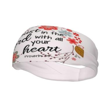 Imagem de Faixa de cabeça esportiva Christian Jesus Cross Faith, respirável, esportiva, ioga, treino, turbante, para mulheres, homens, acessórios de cabelo