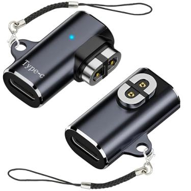 Imagem de URANT Pacote com 2 adaptadores de carregador Shokz, conversor de carregamento de cabo tipo C compatível com Shokz Aeropex, OpenRun, OpenRun Pro/Mini, OpenComm