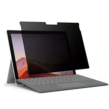 Imagem de FYDIKHN Protetor de tela de privacidade adequado para Surface Pro 7 Plus, Pro 7, Pro 6, Pro 5, Pro 4 de 12,3 polegadas, protetor de tela antiespião escuro para Surface Pro 7+/7/6/5/4 de 12,3 polegadas