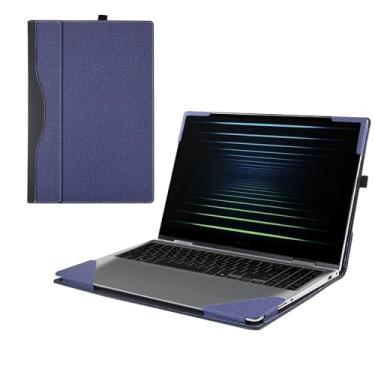 Imagem de Capa para Samsung Galaxy Book 5/4/3 Pro 360 e Galaxy Book4/3 Pro e Galaxy Book 4/3 Ultra[Não serve para Galaxy Book4/3 360], capa 2 em 1, capa de couro PU (azul)