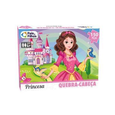 Imagem de Quebra-Cabeça Pai E Filho Princesas Premium com 150 Peças - PAIS E FIL