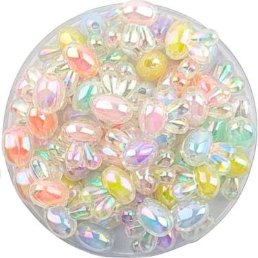 Imagem de Miçangas Boreais Candy Color 10un e 20un P/ Pulseira Infantil 11 e 16m