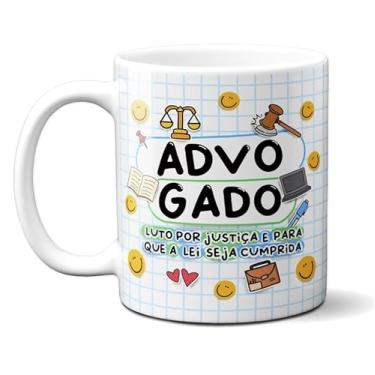 Imagem de Caneca Xícara Porcelana Presente Colorida Advogado